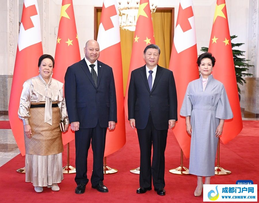 习近平会见汤加国王图普六世